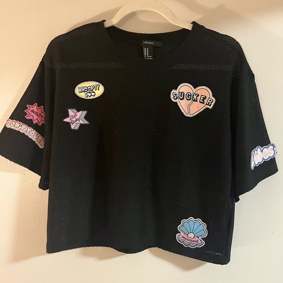 Forever 21 Tops Forever 2 Jersey Crop Top Poshmark